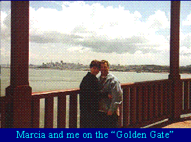 Marcia and me on the Golden Gate